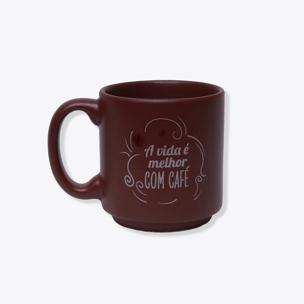 Caneca Mini Tina - A Vida é Melhor com Café