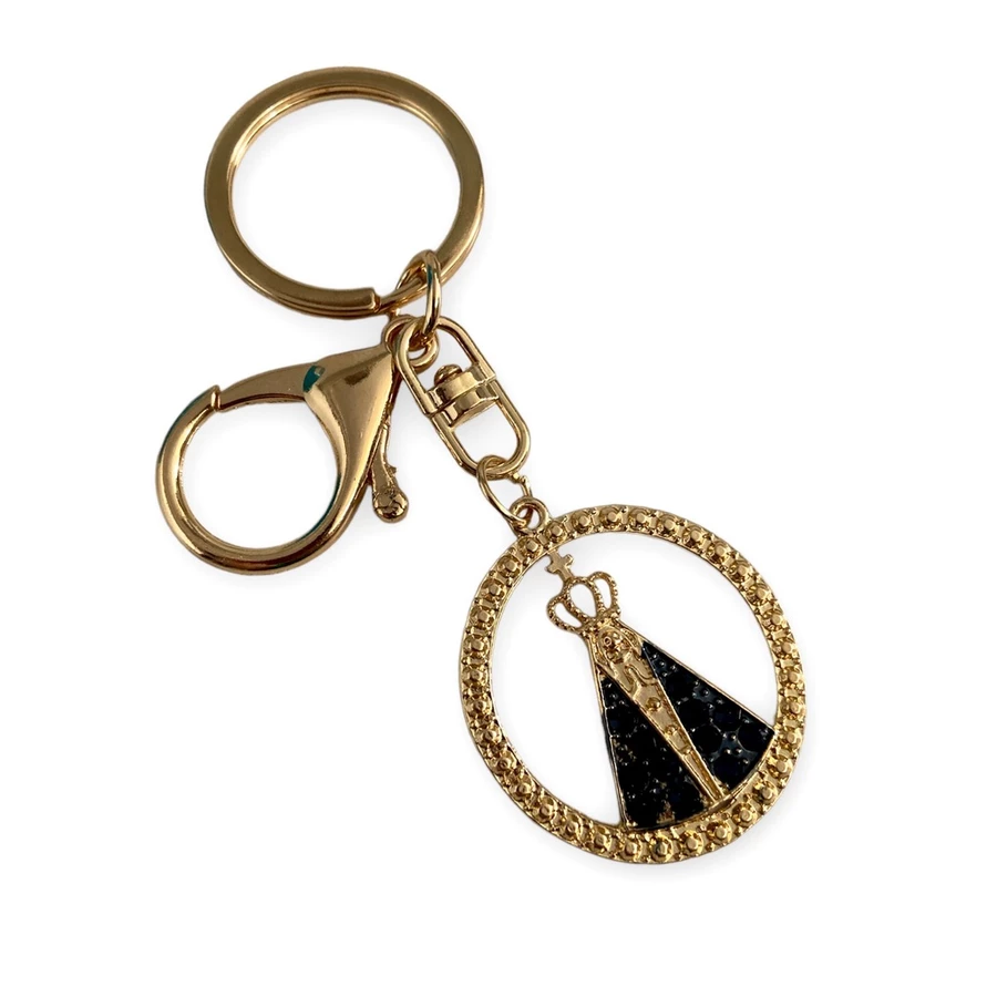 Chaveiro Dourado Nossa Senhora Aparecida