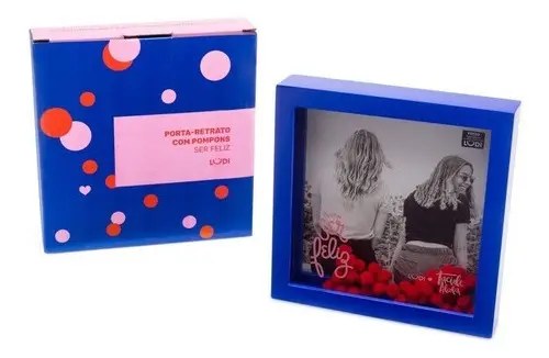 Porta Retrato com Pompons