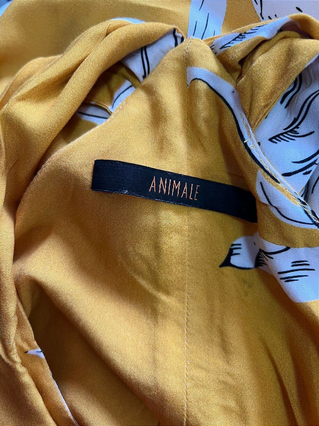 Regata Amarela Feminina Tamanho 36 Viscose