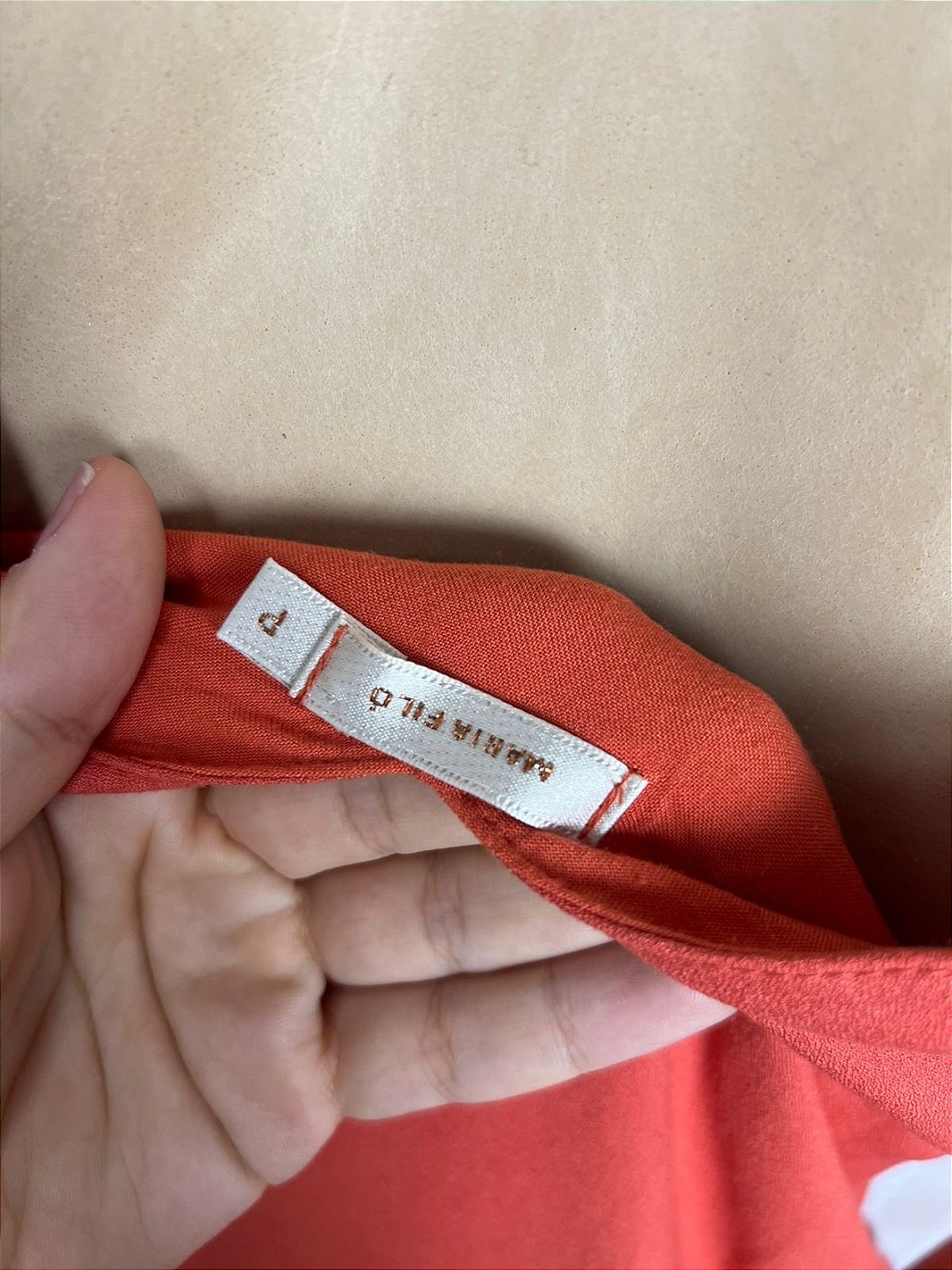 Vestido Maria Filó em Viscose Laranja