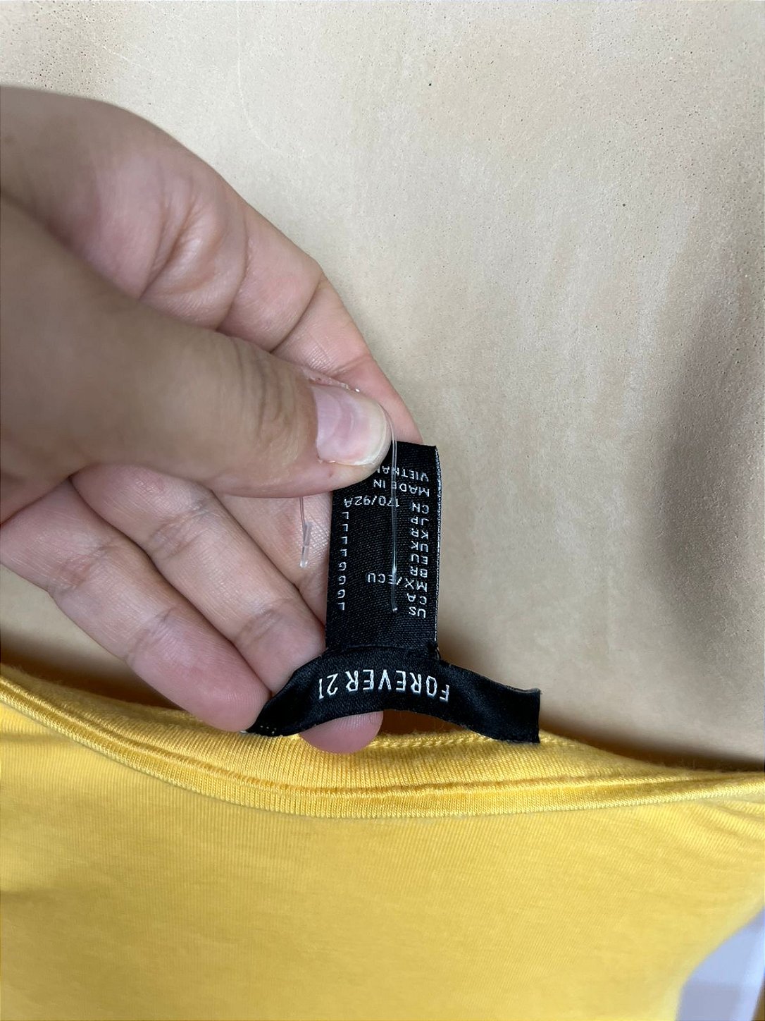 Vestido Tubinho Forever 21 Amarelo G