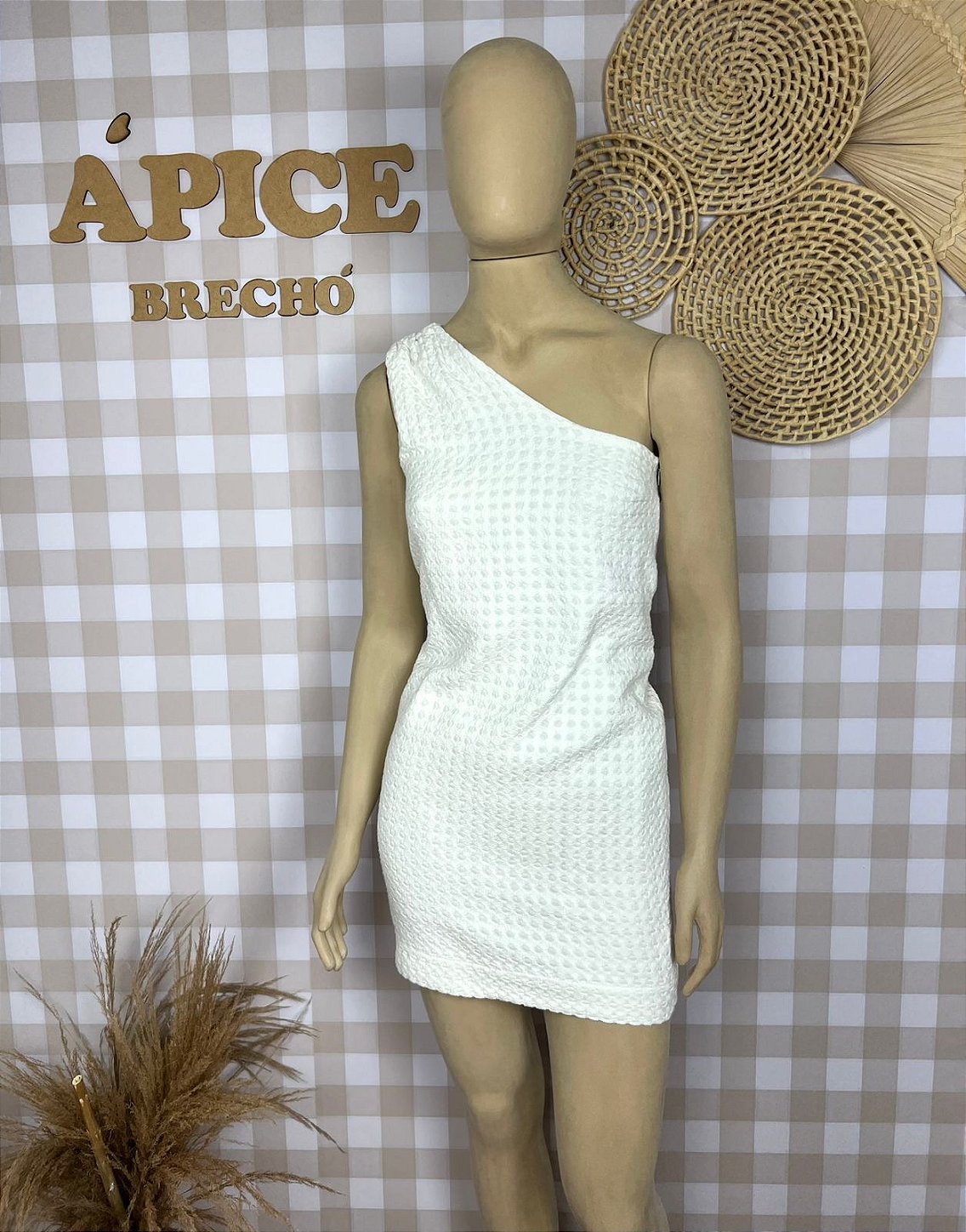 Vestido Bobstore Branco Ombro Único P
