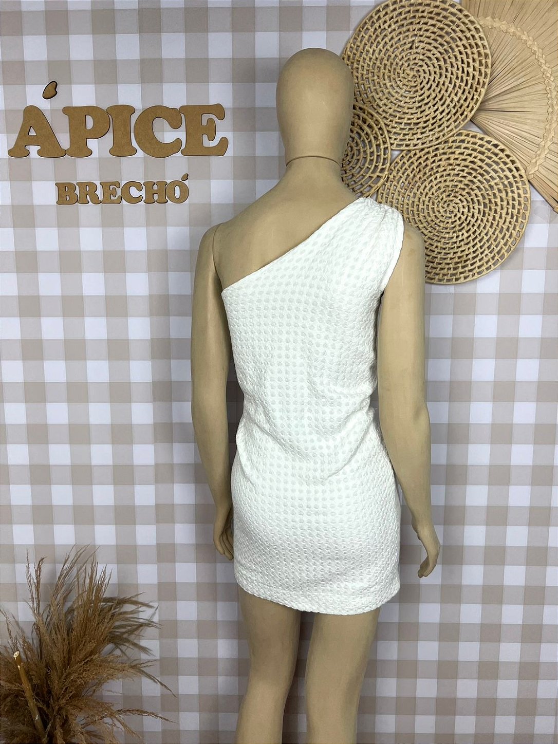 Vestido Bobstore Branco Ombro Único P