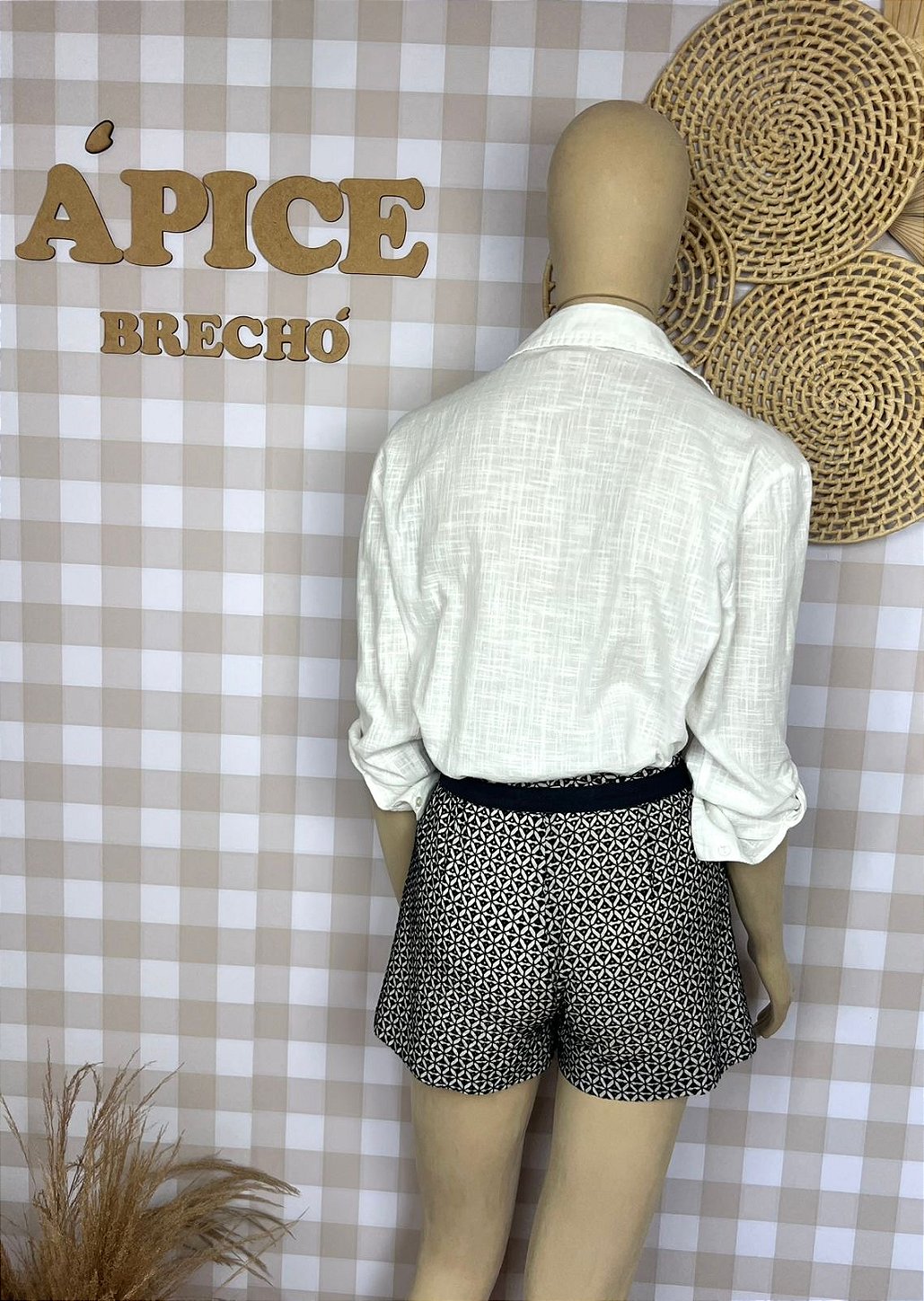 Shorts Talienk Estampado Tamanho 36