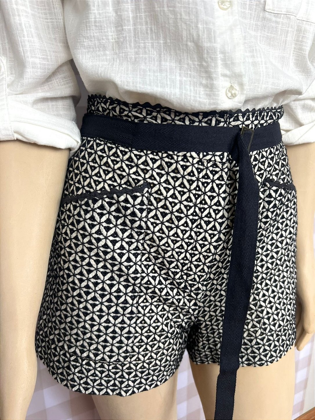 Shorts Talienk Estampado Tamanho 36