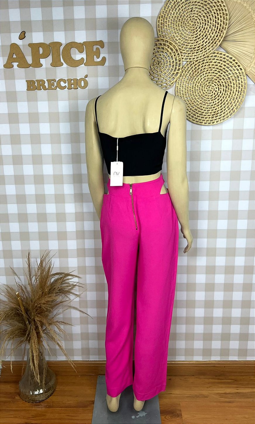 Cropped Nati Vozza Preto Tam M