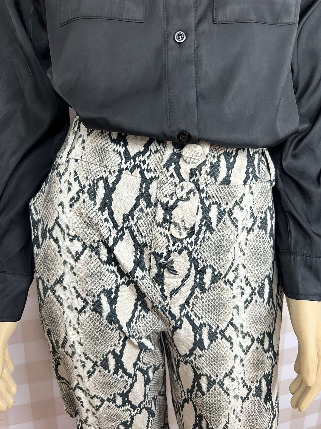 Calça Cruise Estampa Animal Print Size 40