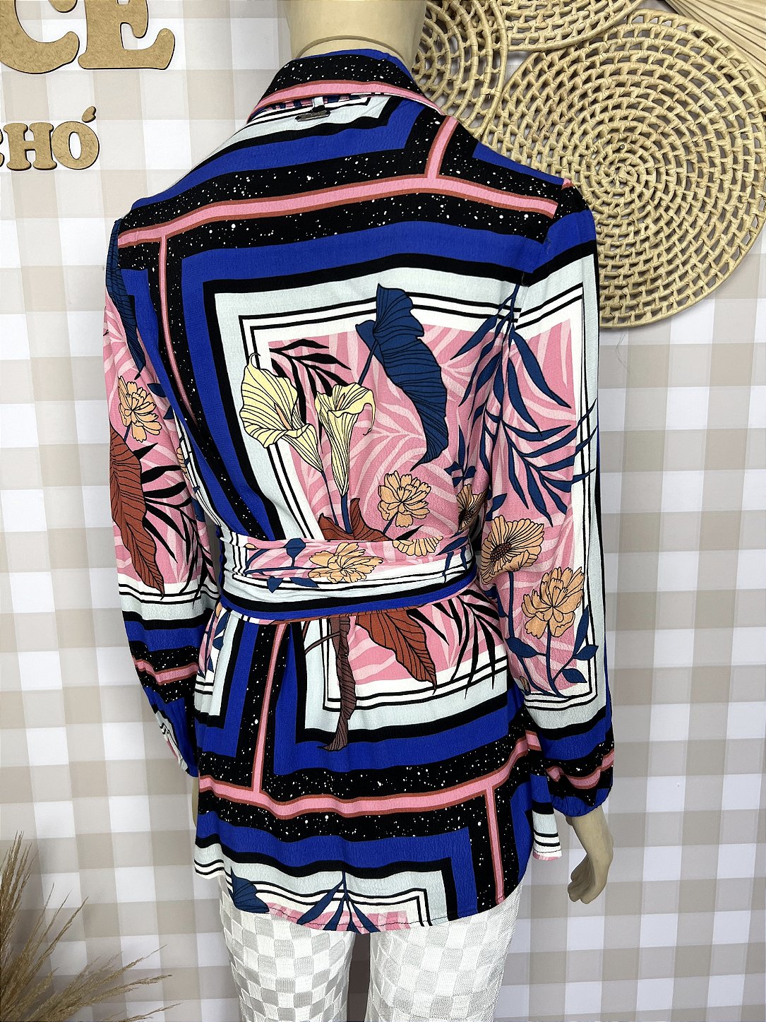 Camisa Chemise Mamo Estampado Tamanho 40