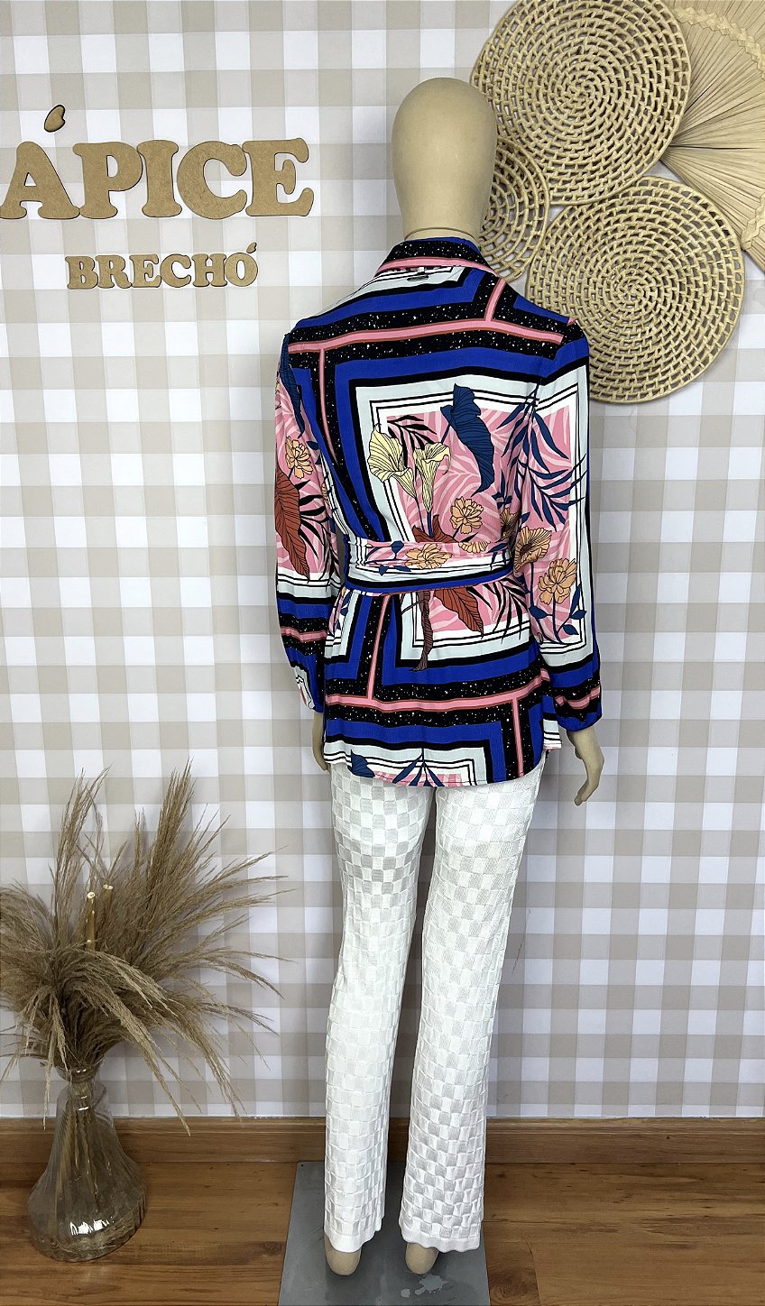 Camisa Chemise Mamo Estampado Tamanho 40