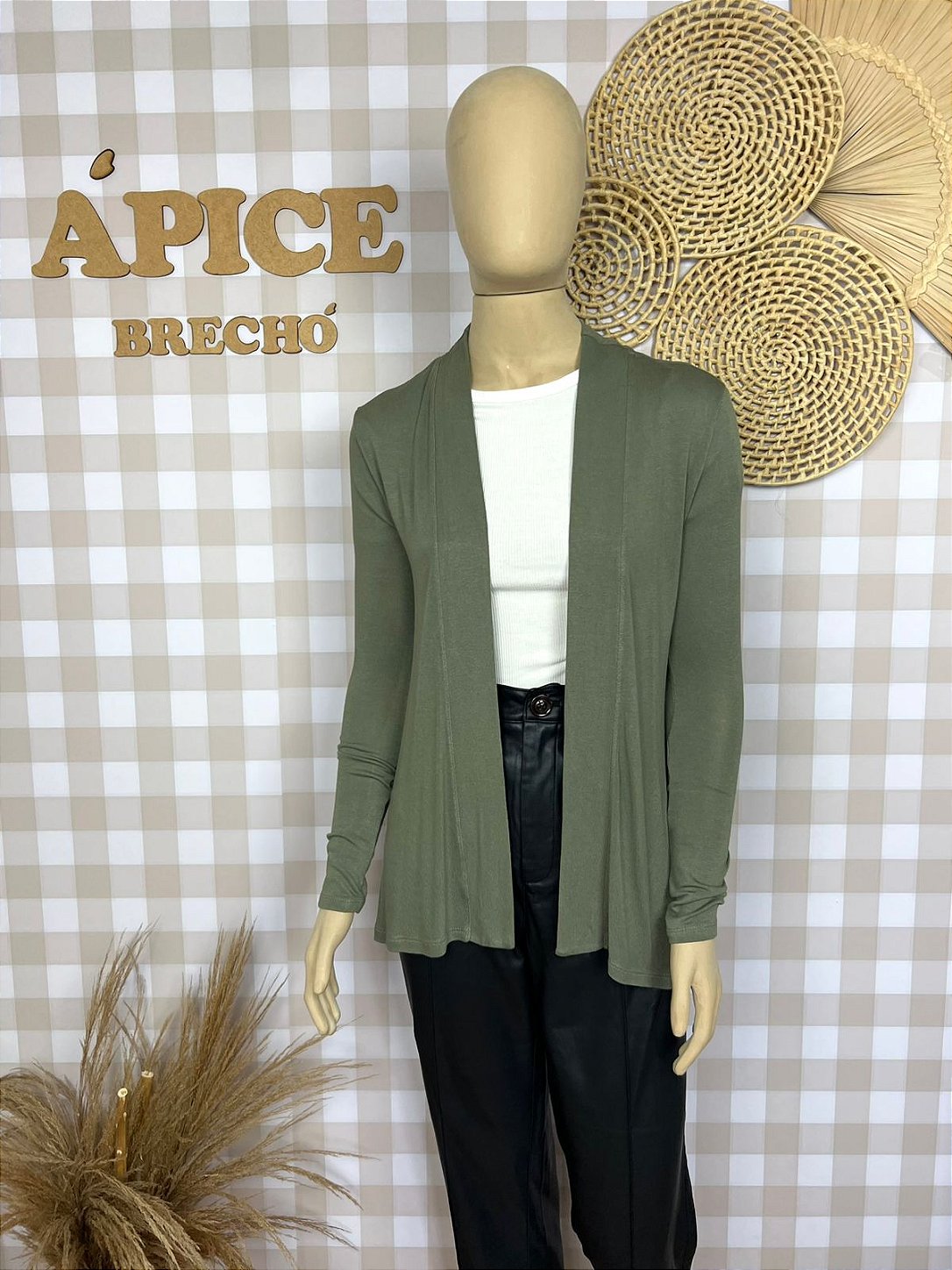 Cardigan Marfinno Tamanho PP Verde