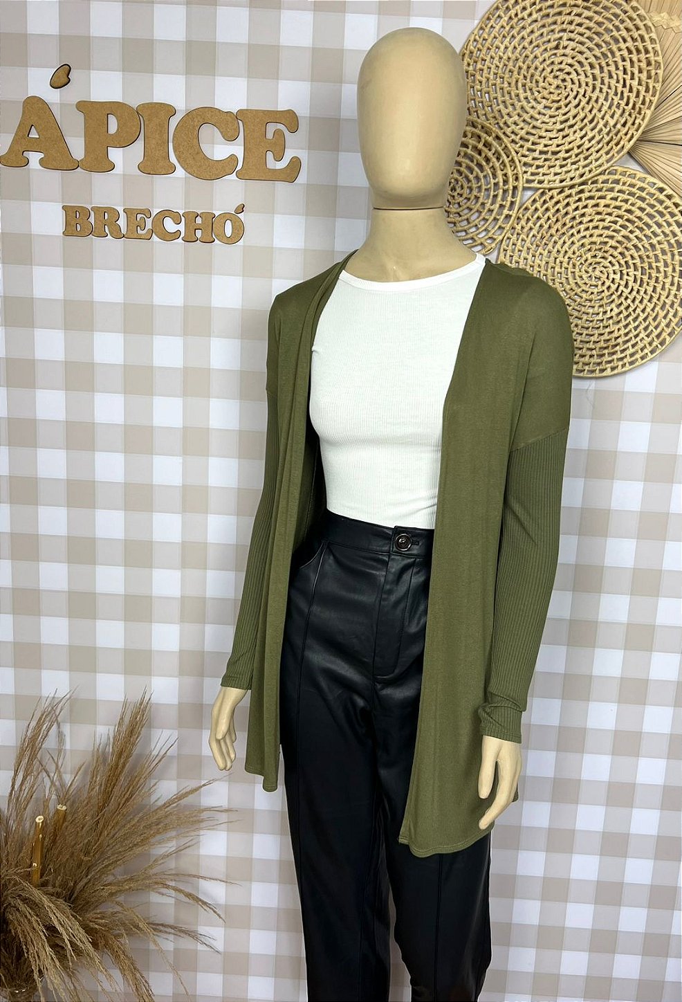 Cardigan Zinzane Verde Tamanho P