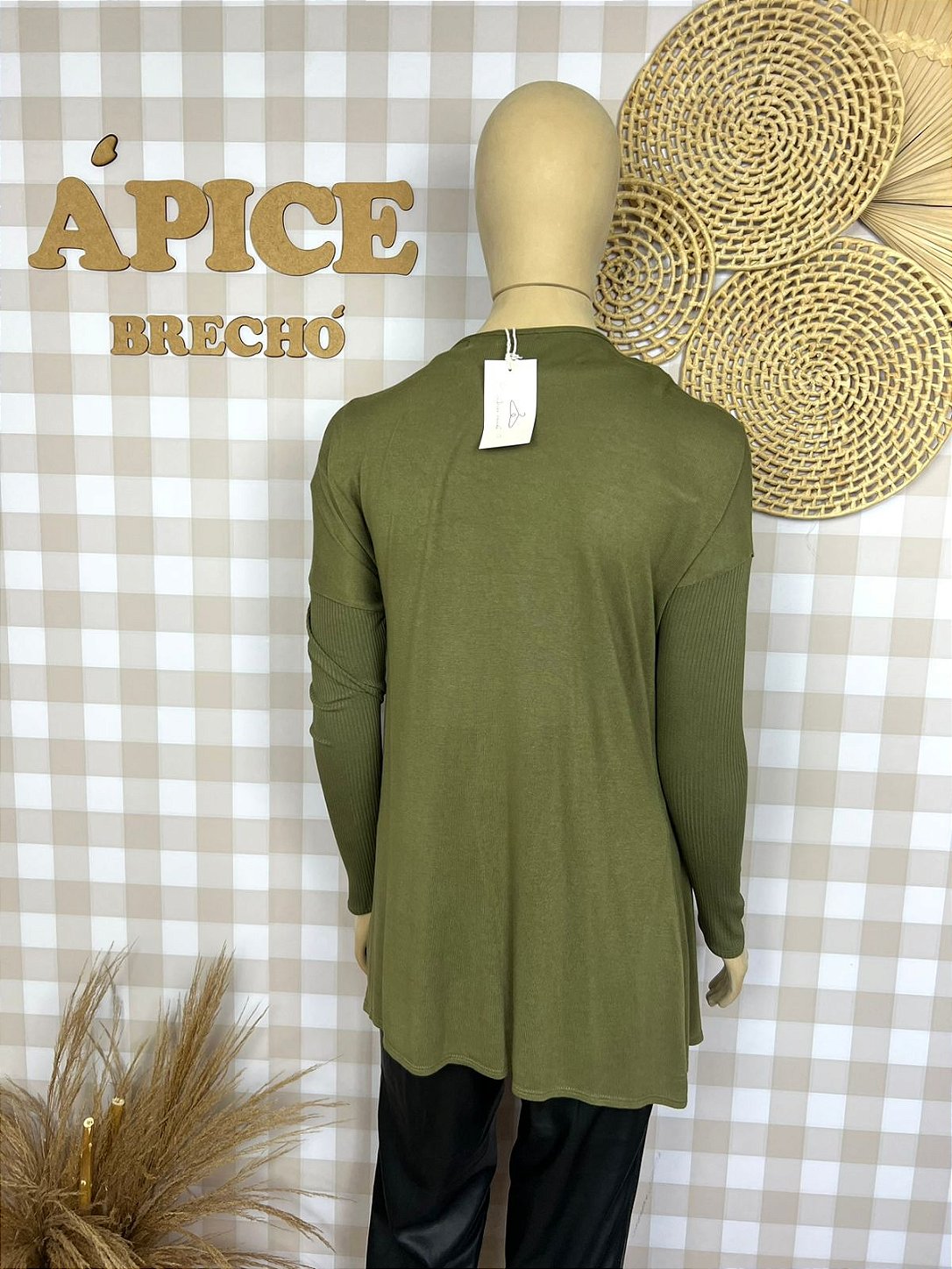 Cardigan Zinzane Verde Tamanho P