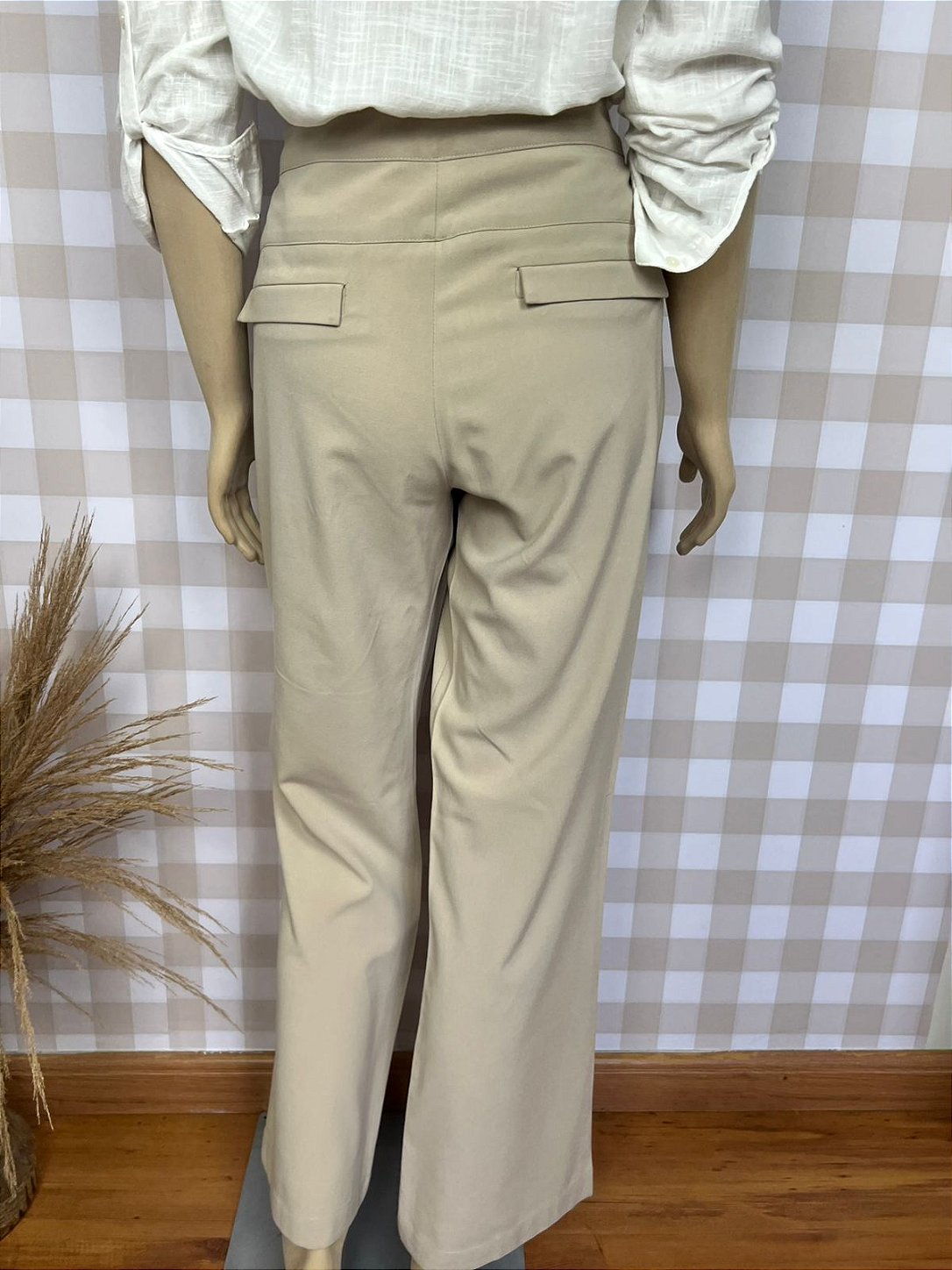 Calça Bege Alfaiataria Luigi Bertolli 44