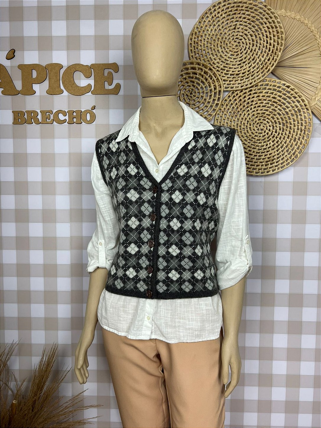 Colete Tricô Feminino Lakita M