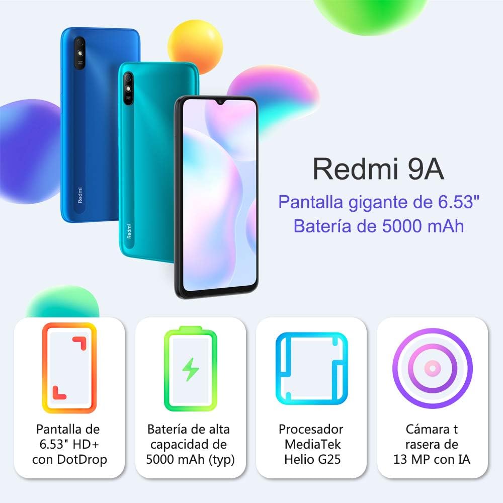 Xiaomi Redmi 9A Cinza 2GB RAM 32GB ROM