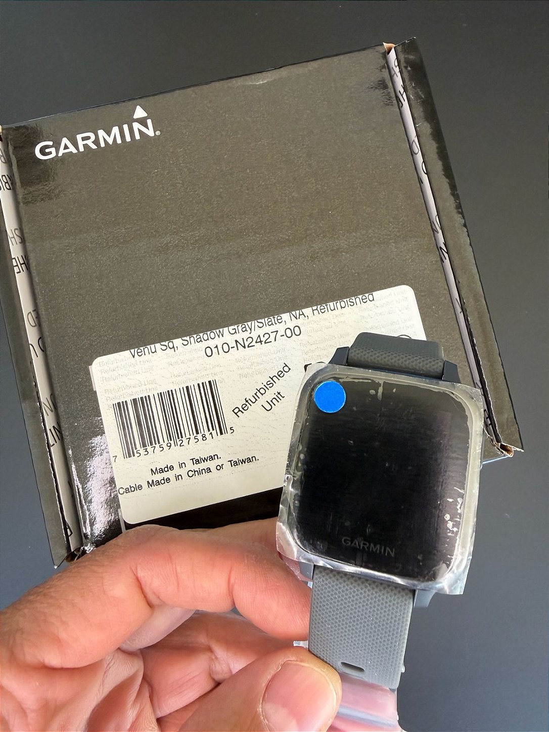 Garmin Venu Sq Cinza Refurbished Smartwatch