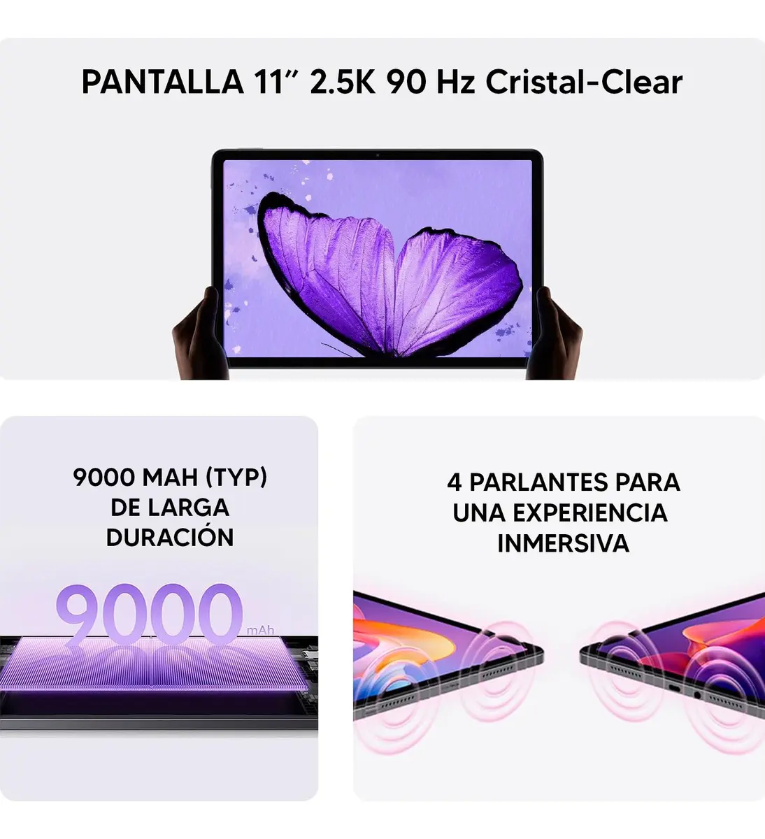 Tablet Xiaomi Redmi Pad 2 Tela 2500x1600