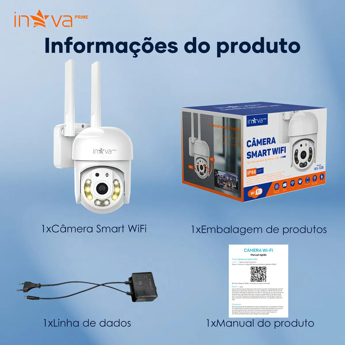 Câmera Externa Inova IP66 BA-CAM0005B 2MP
