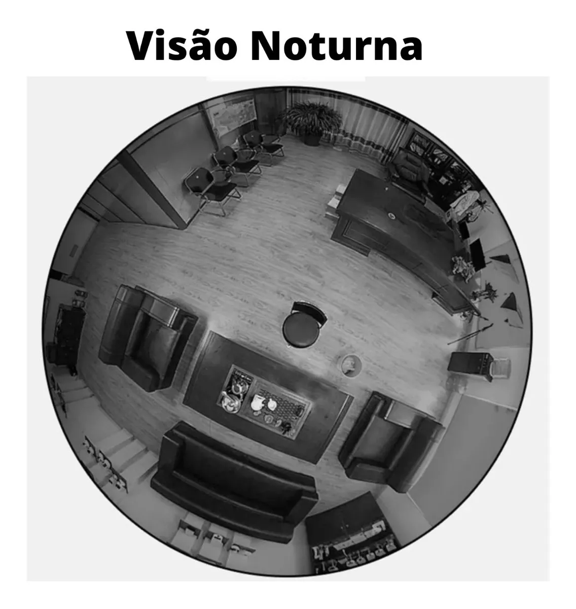 Câmera WiFi Lâmpada Full HD 360° Kapbom