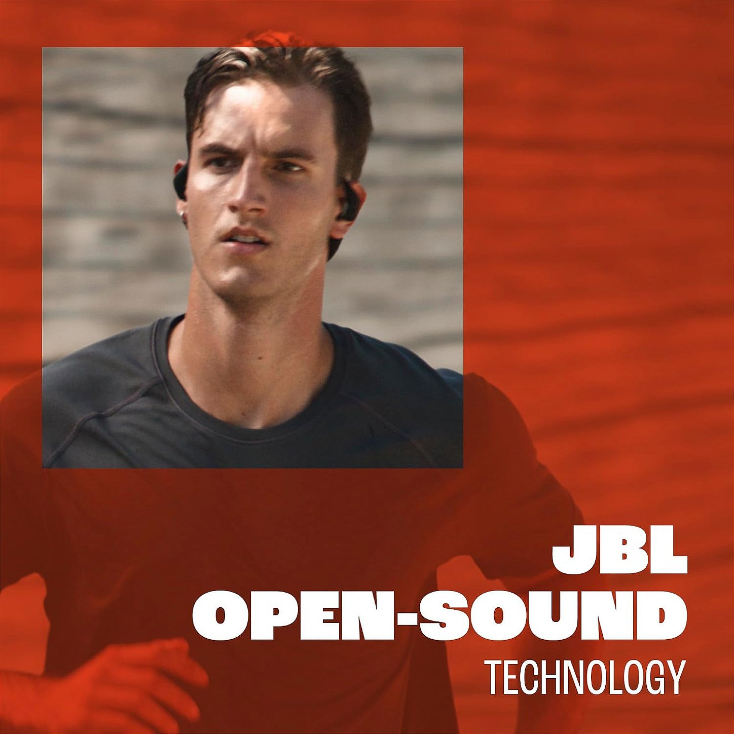 JBL Endurance Pace – Fones de ouvido esportivos de orelha aberta com fita de memória, à prova d'água e à prova de poeira (IP68), 2 microfones formadores de feixe, até 10 horas de música, chamadas