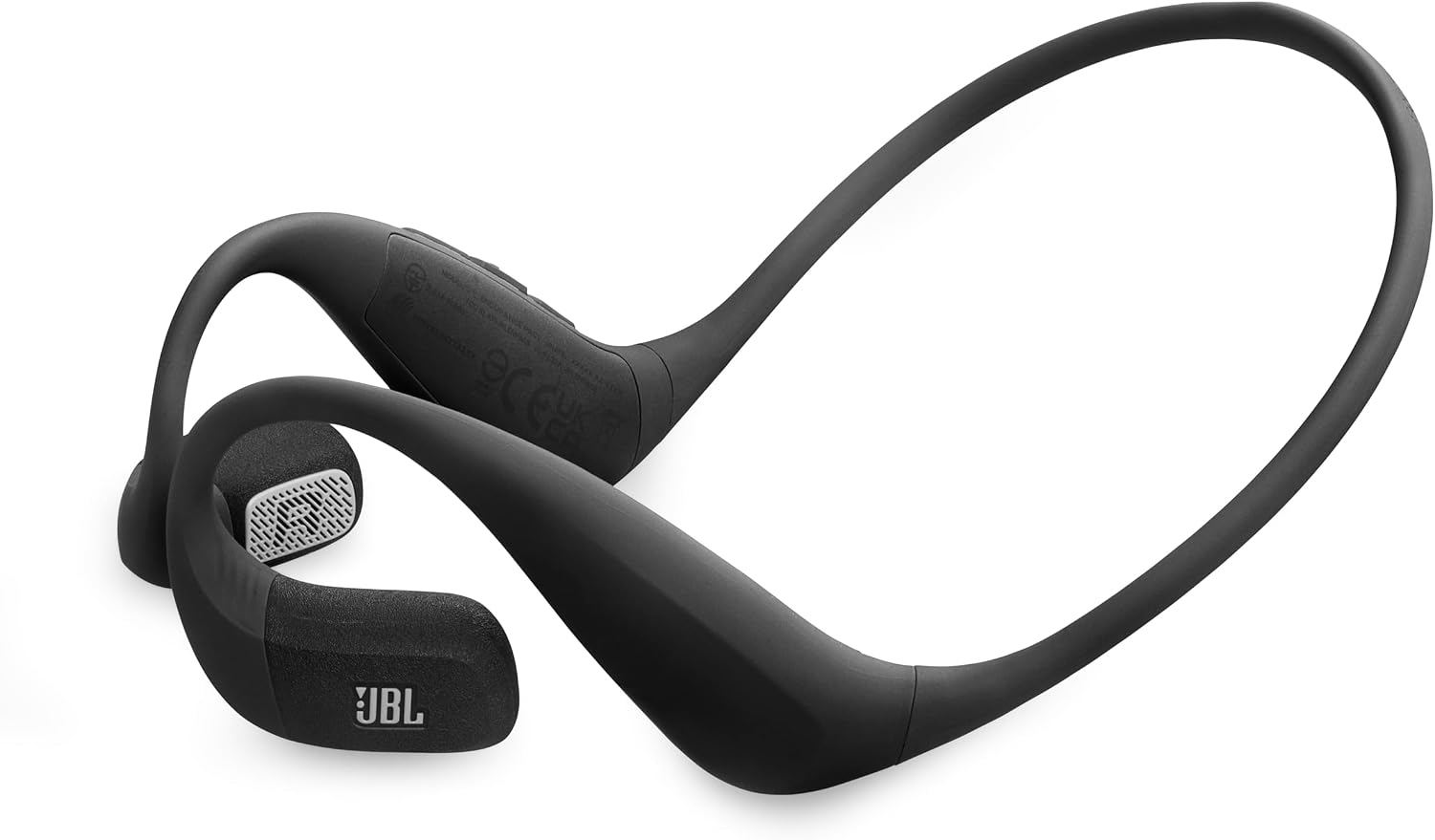JBL Endurance Pace – Fones de ouvido esportivos de orelha aberta com fita de memória, à prova d'água e à prova de poeira (IP68), 2 microfones formadores de feixe, até 10 horas de música, chamadas