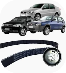 Kit Correia Dentada com Tensor ContiTech CT1049K3 - Fiat Palio / Siena / Uno 1.0 Fire.