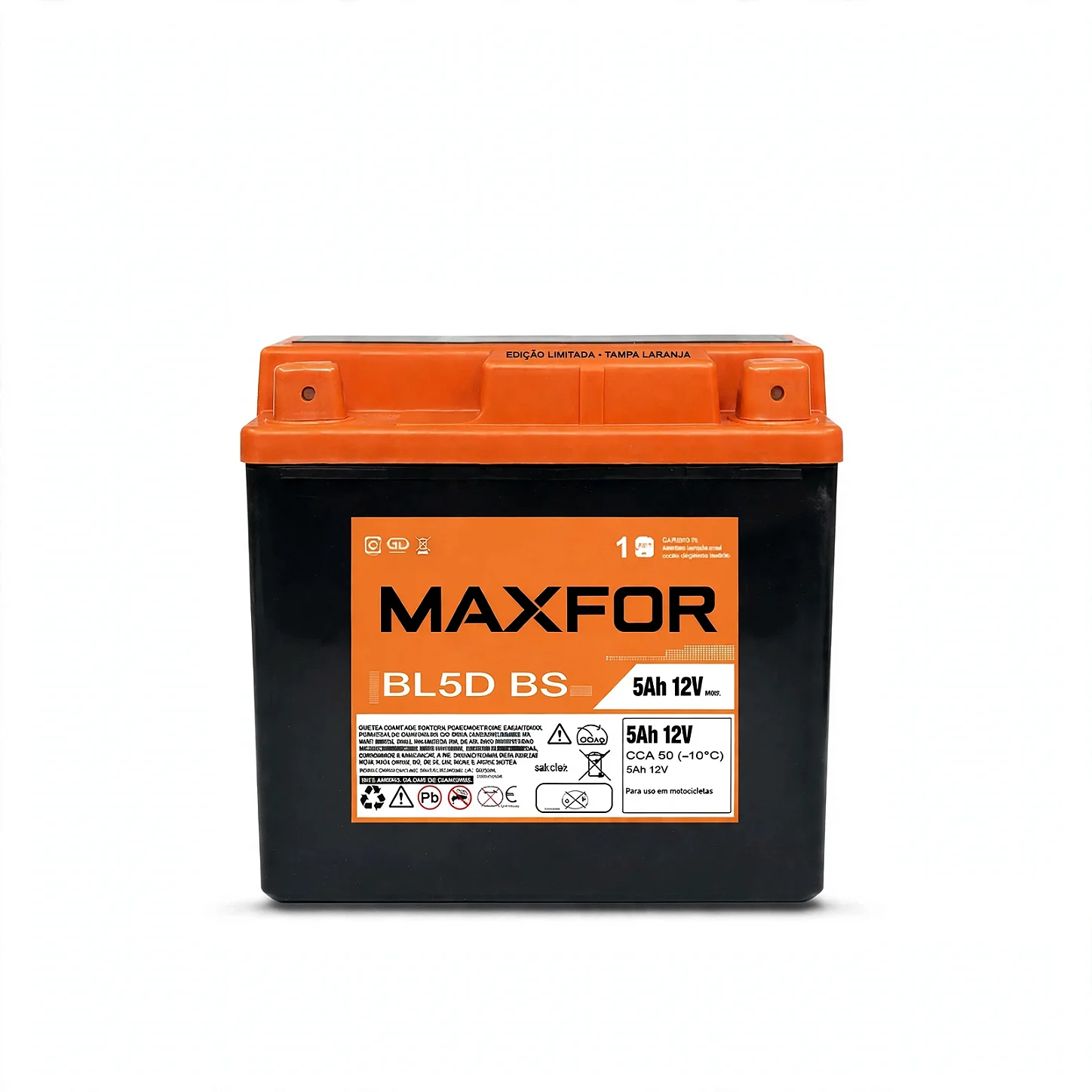 Bateria Moto Maxfor 12V 5Ah BL5DBS