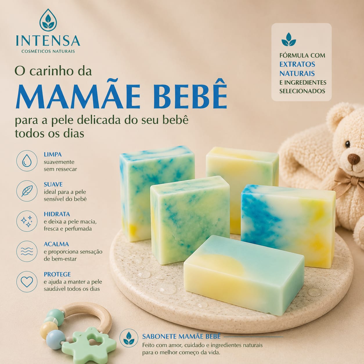 Sabonete Mamãe Bebê