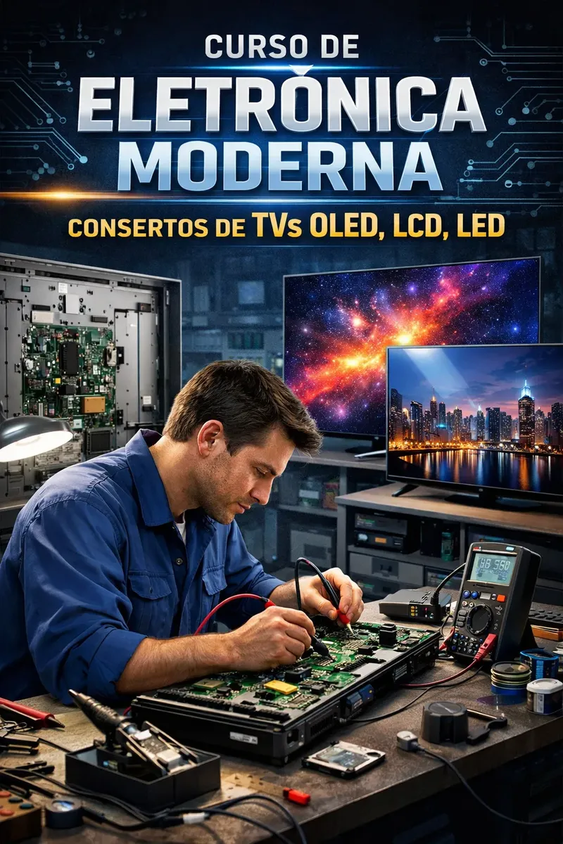 Curso Completo Eletrônica Moderna E Conserto De Tvs Led/lcd