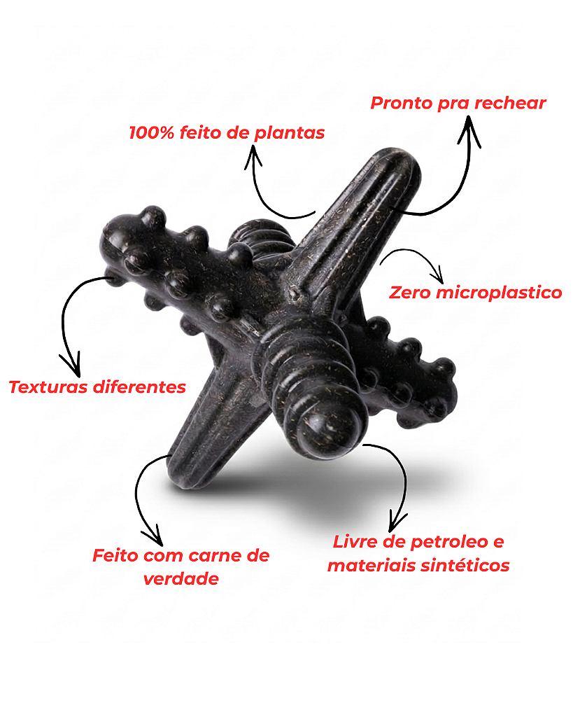 ASTERISCO PEQUENO CARNE - MORDIDA EXTRA FORTE