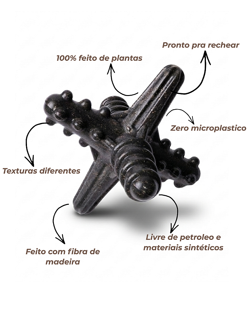 ASTERISCO PEQUENO MADEIRA - MORDIDA EXTRA FORTE
