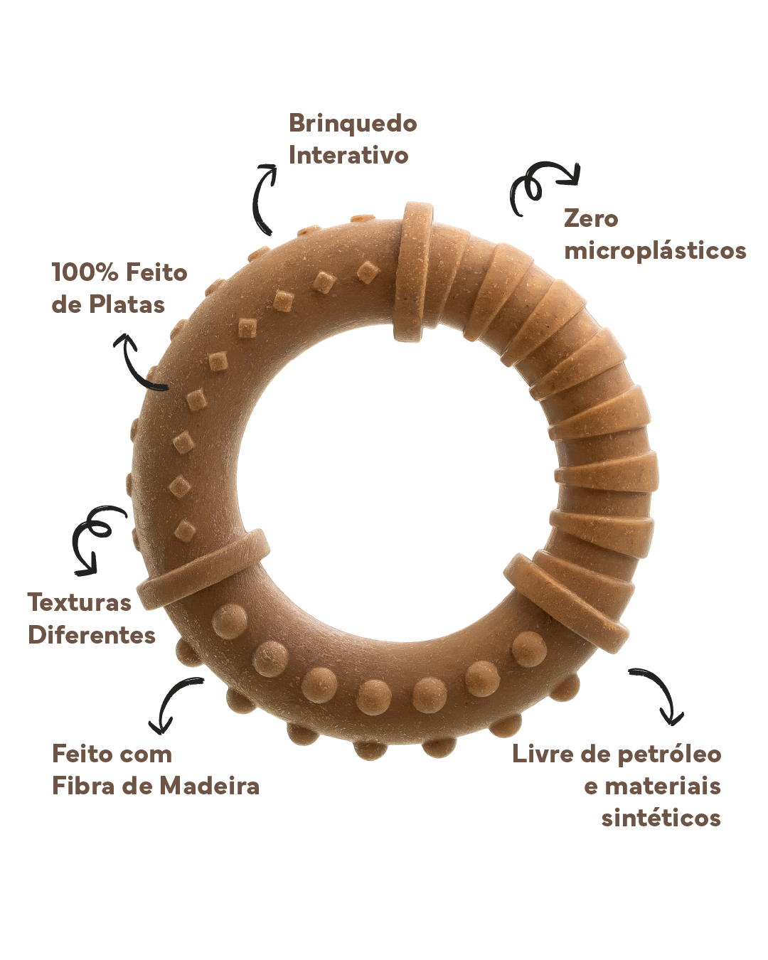 Argola Grande Madeira - Mordida Extra Forte Pague 1 Leve 2