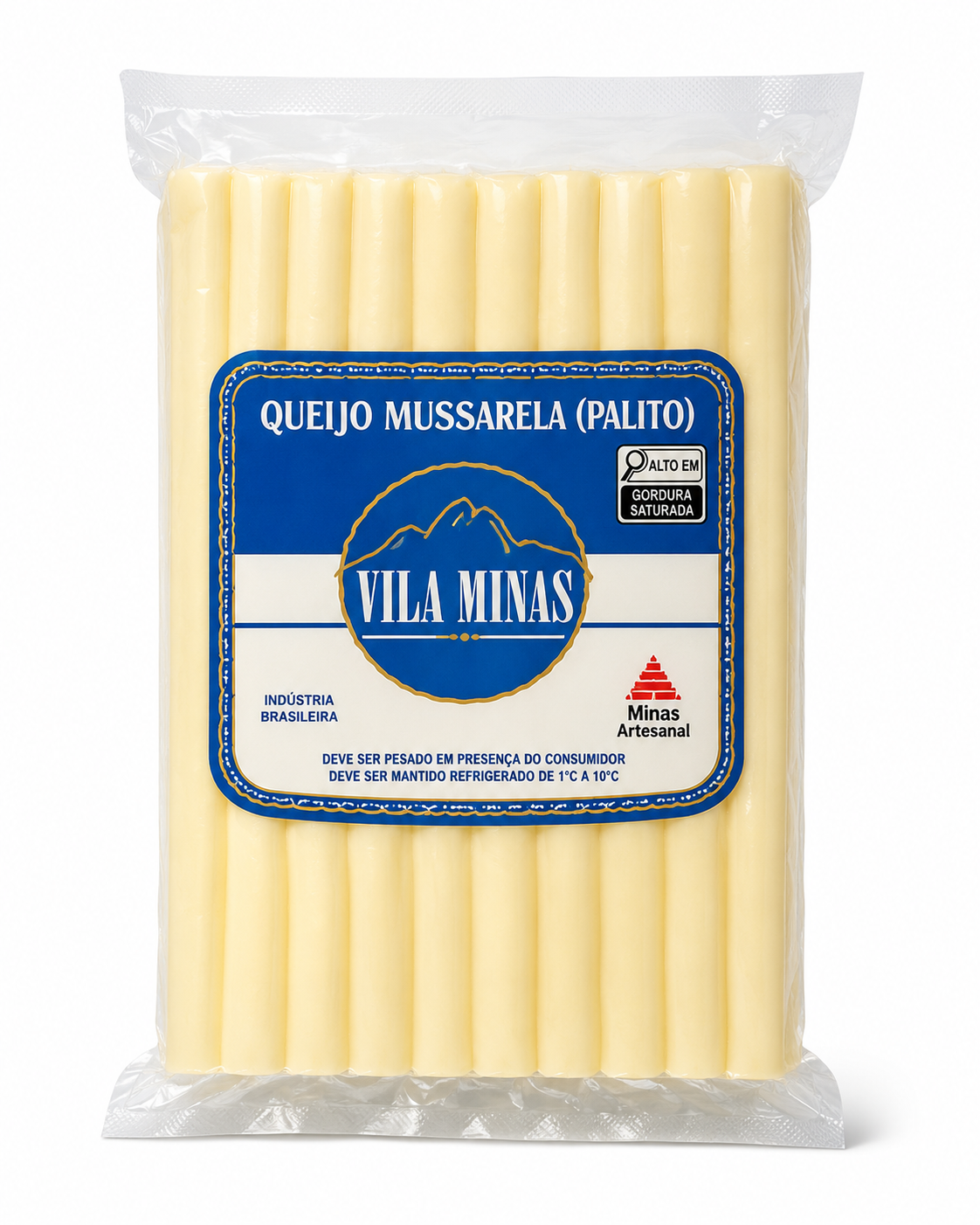 Mussarela palitinho sem tempero