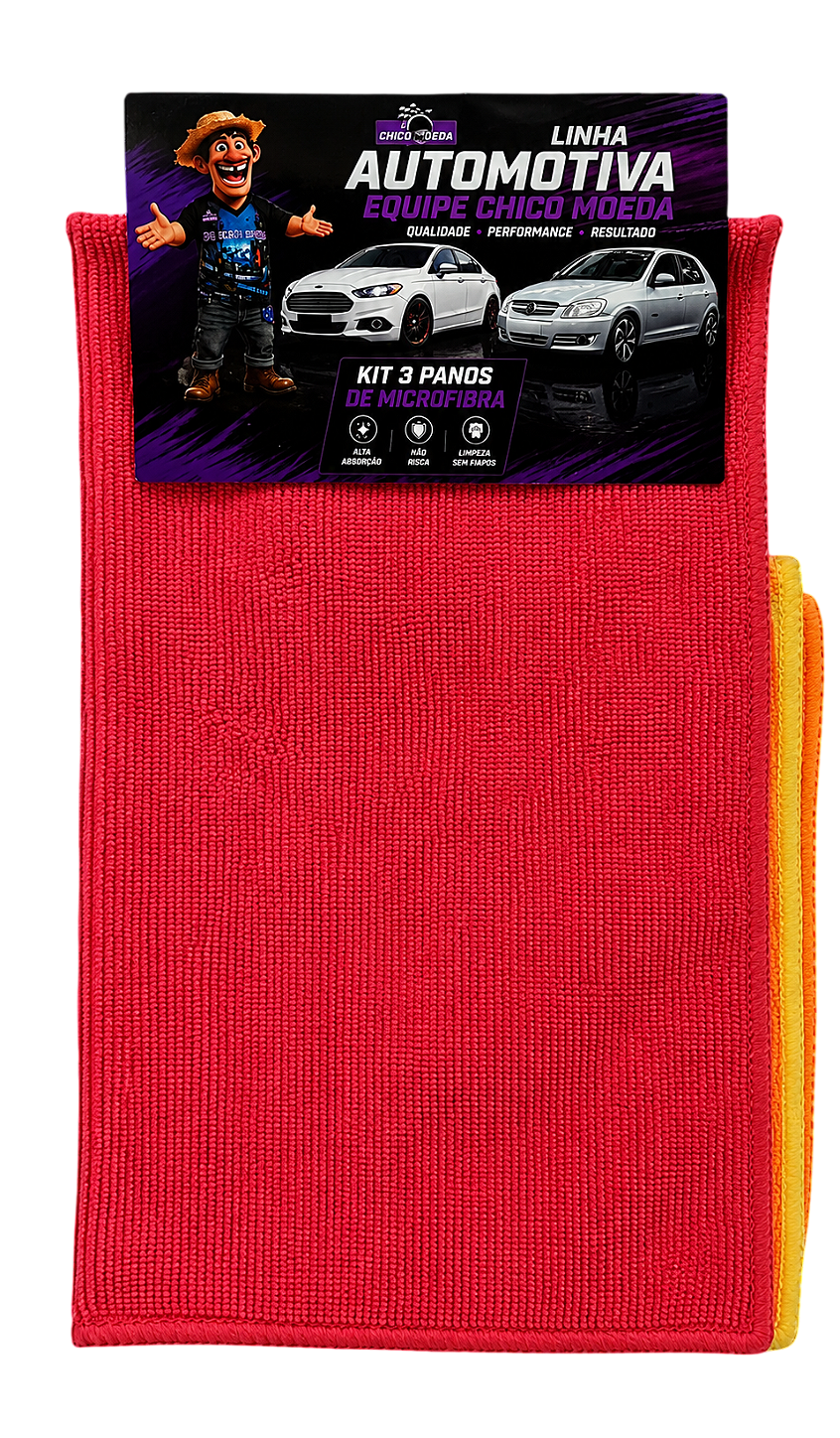 Pano de Microfibra Automotivo 35cm X 55cm