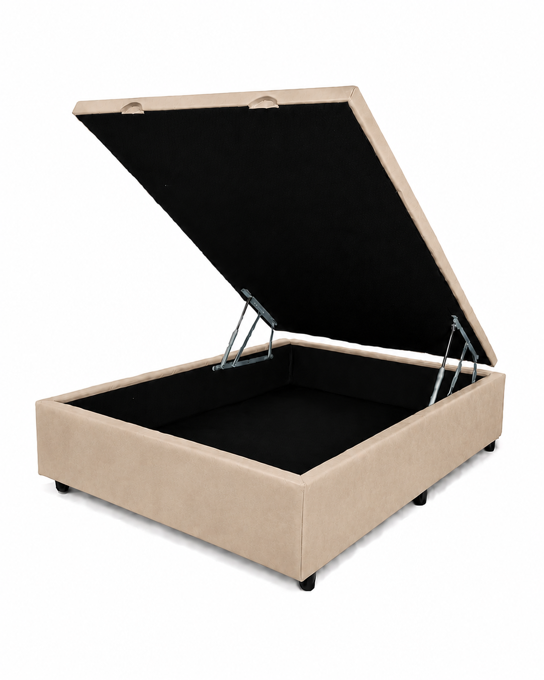 Base Baú Casal Suede 138X188X43