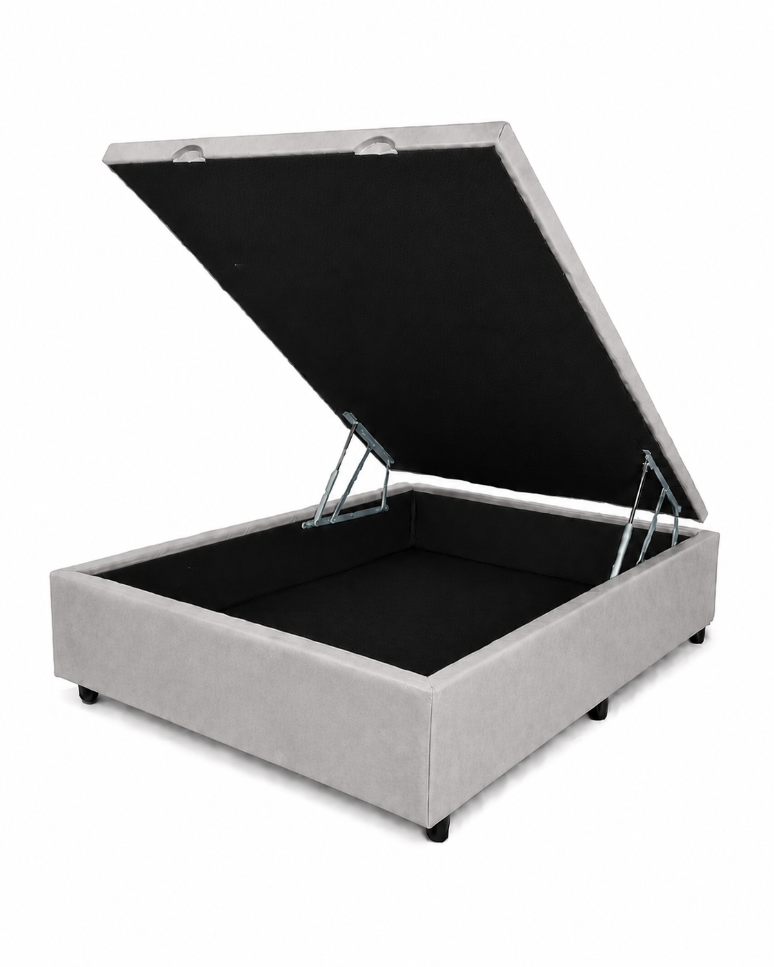 Base Baú Casal Suede 138X188X43