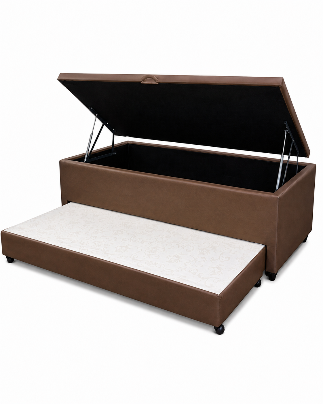 Base Baú Solteirão com auxiliar Courino 88X188X56