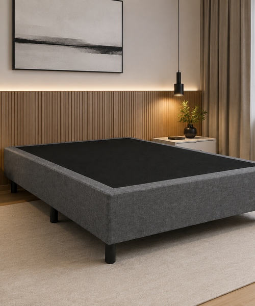 Base Box Casal Linho 138X188X40