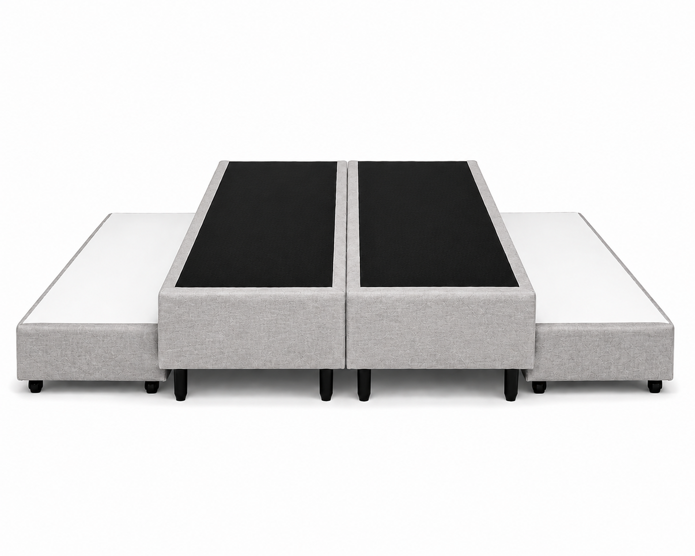 Base Box Casal com cama auxiliar Linho 138X188X40