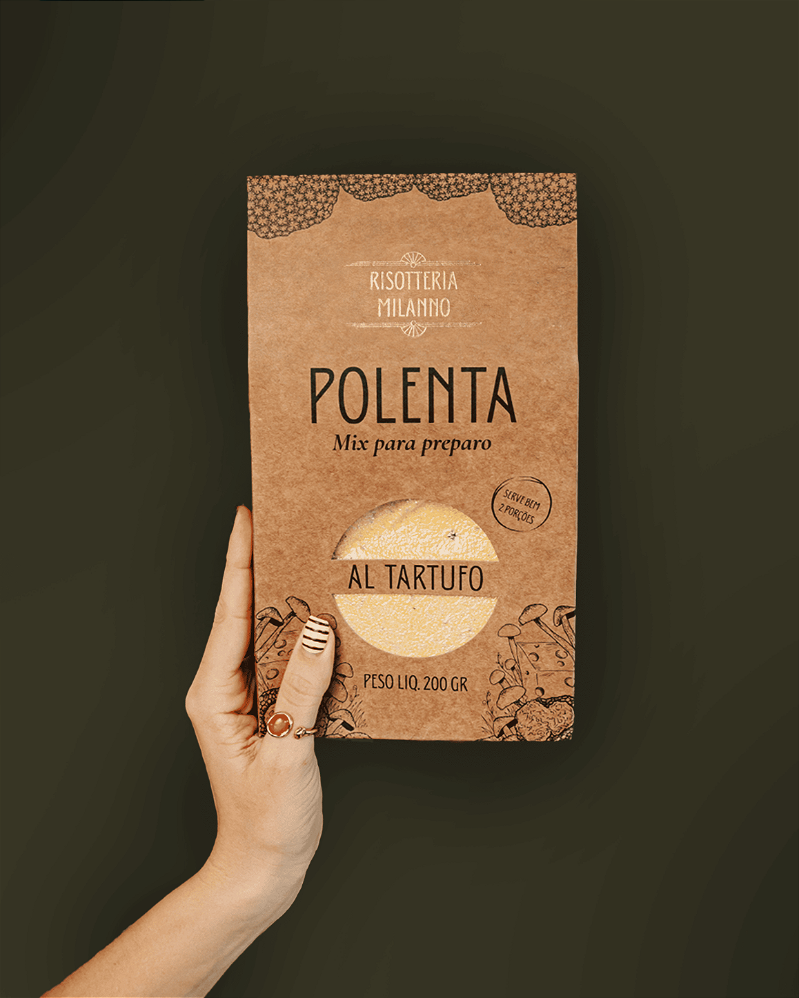 Mix para Polenta Al Tartufo - Risotteria Millano