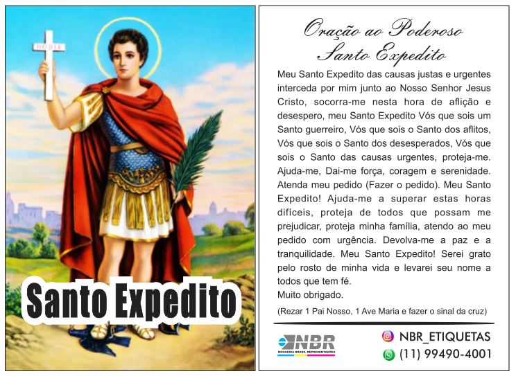 1.000 Santinhos Santo Expedito
