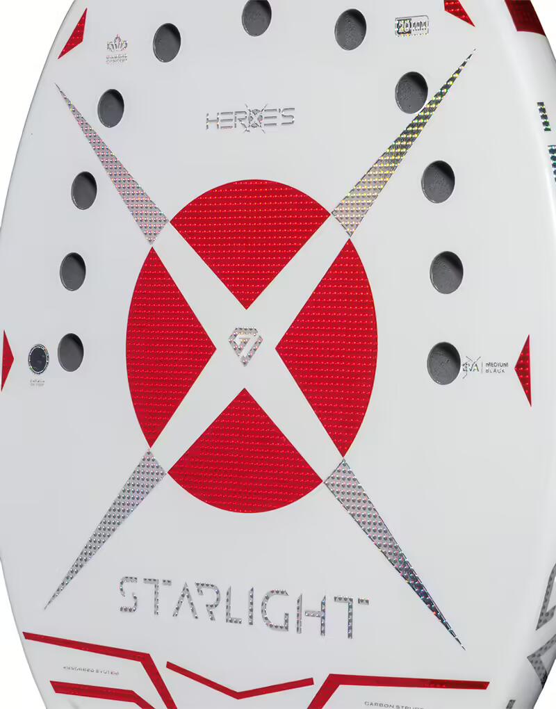 Raquete Beach Tennis Heroe's Starlight Ruby