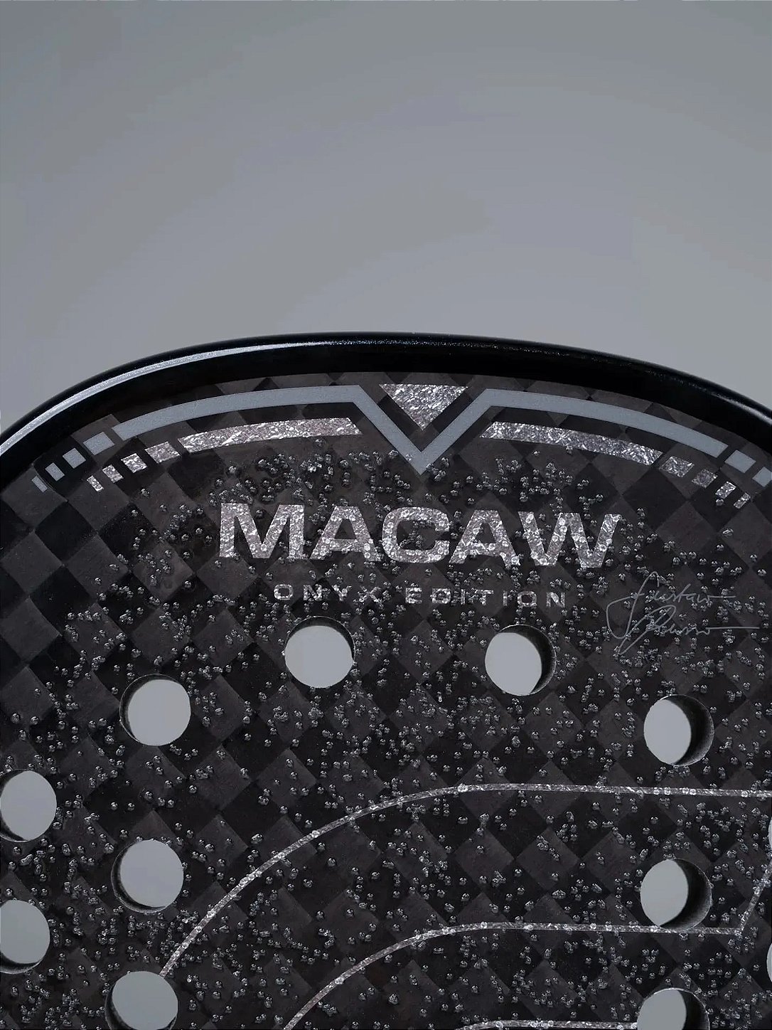 RAQUETE BEACH TENNIS MACAW ONYX EDIÇÃO LIMITADA 2026 GUSTAVO RUSSO | FOBEL