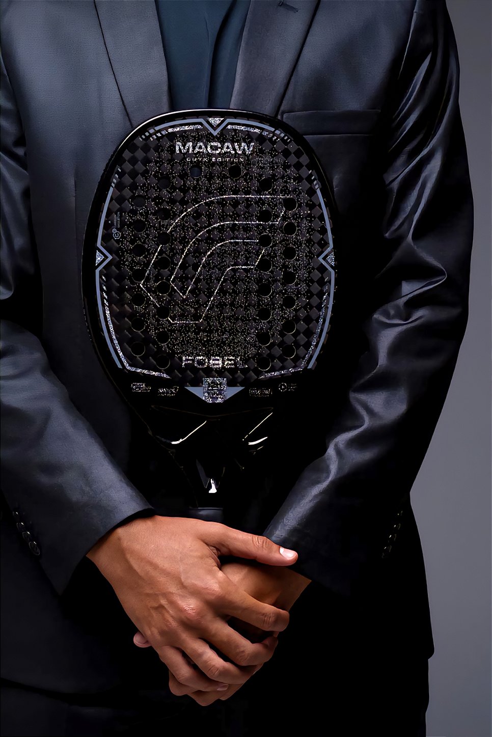 RAQUETE BEACH TENNIS MACAW ONYX EDIÇÃO LIMITADA 2026 GUSTAVO RUSSO | FOBEL