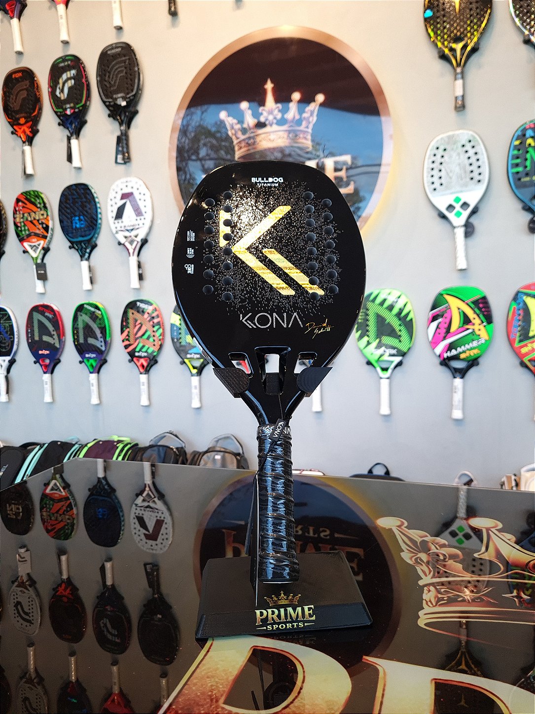Raquete de Beach Tennis Bulldog Black 2026 - Daniel Schmitt | KONA