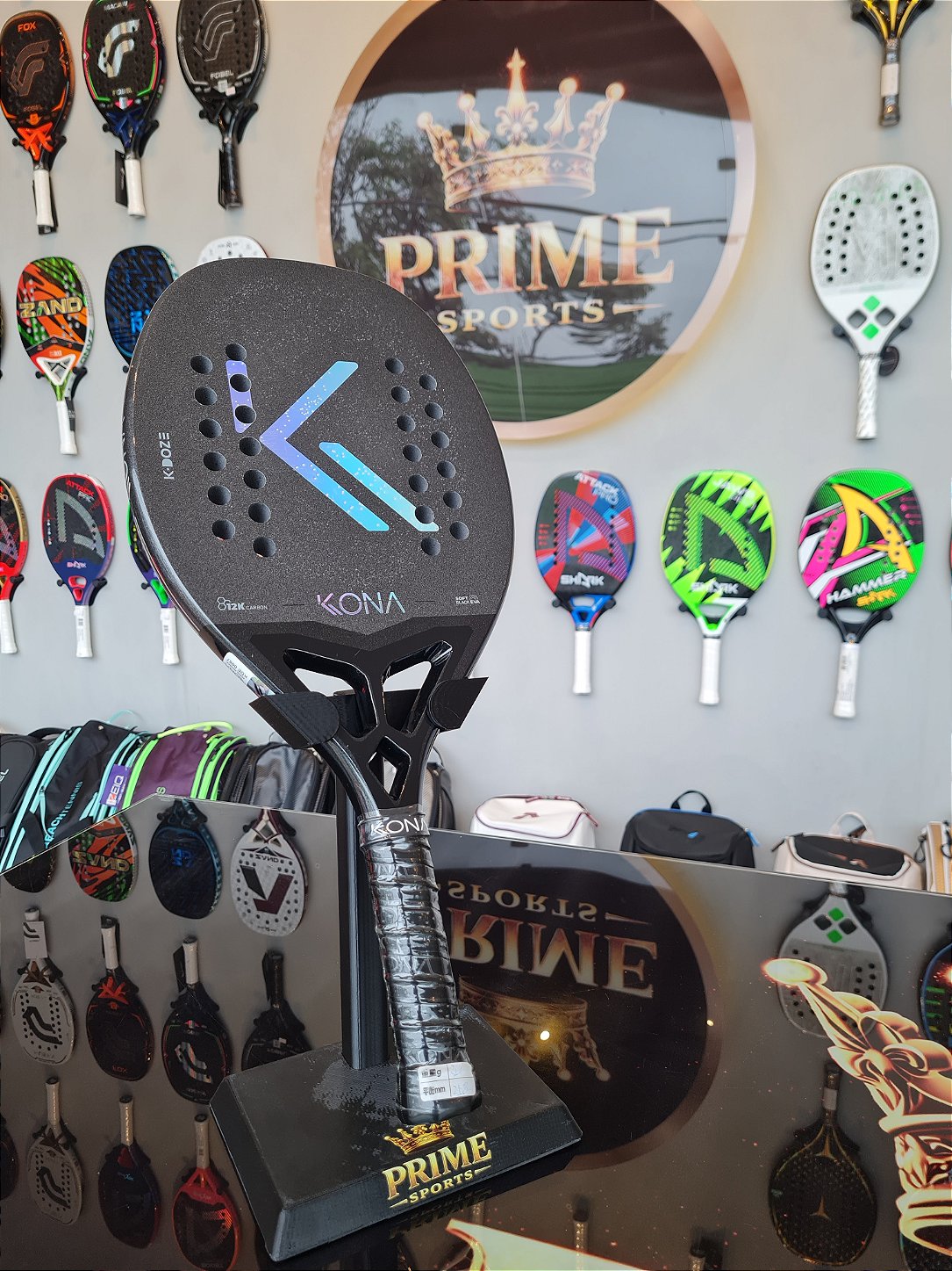 Raquete de Beach Tennis - K-Doze Black 2026 | KONA
