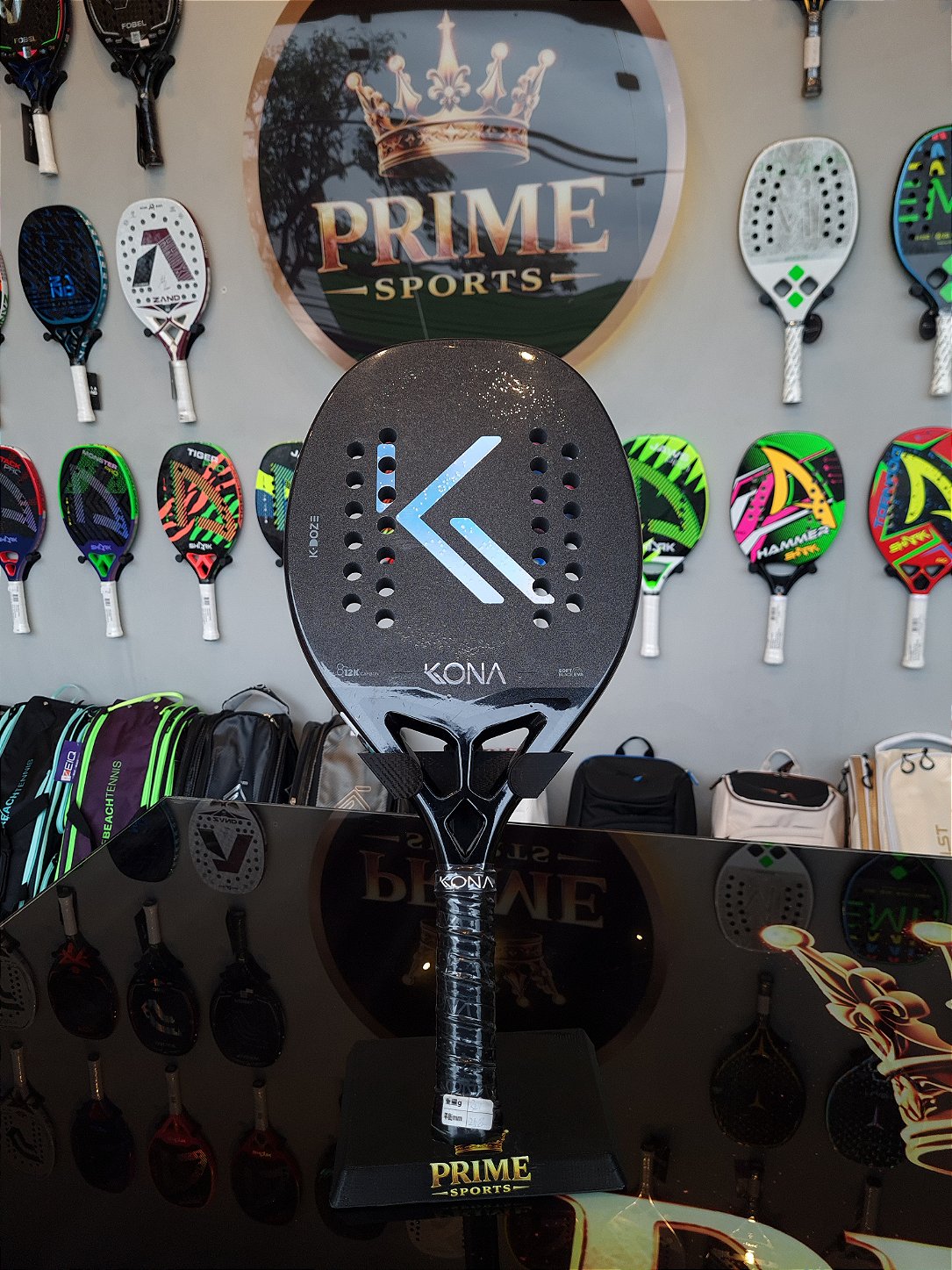 Raquete de Beach Tennis - K-Doze Black 2026 | KONA