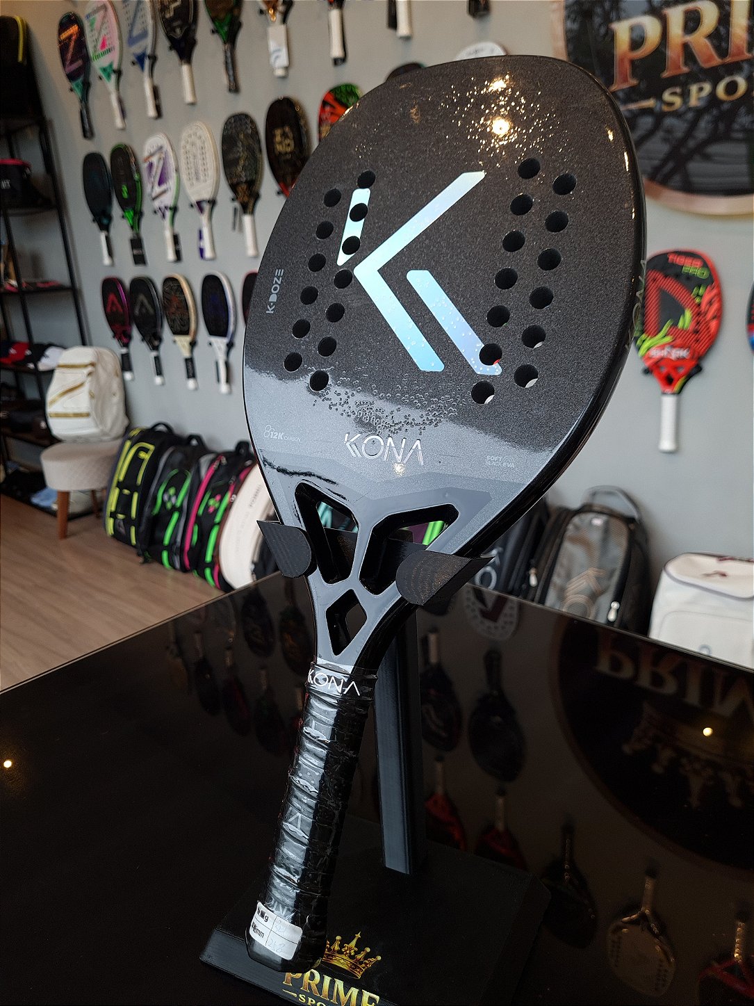 Raquete de Beach Tennis - K-Doze Black 2026 | KONA