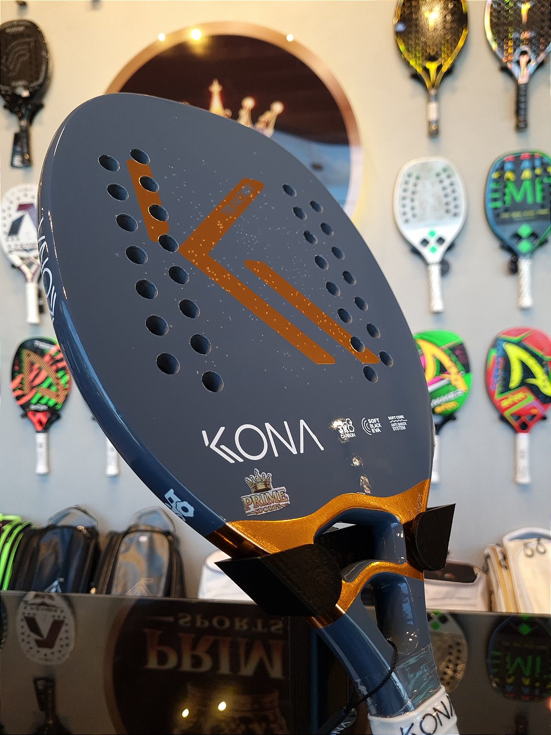 Raquete de Beach Tennis - Traktor Gray 2026 - Airton Rodrigues | KONA